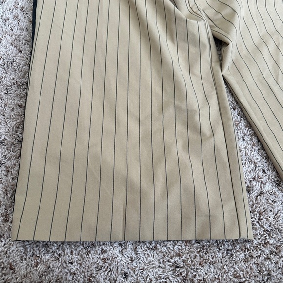 La Ligne for Target Beige Pinstripe Wide Leg Pants Elastic Waist Women’s Size 1X - Picture 9 of 15